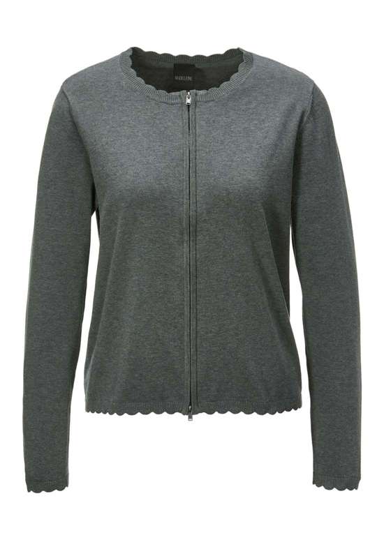 Кардиган с зигзагообразным краем