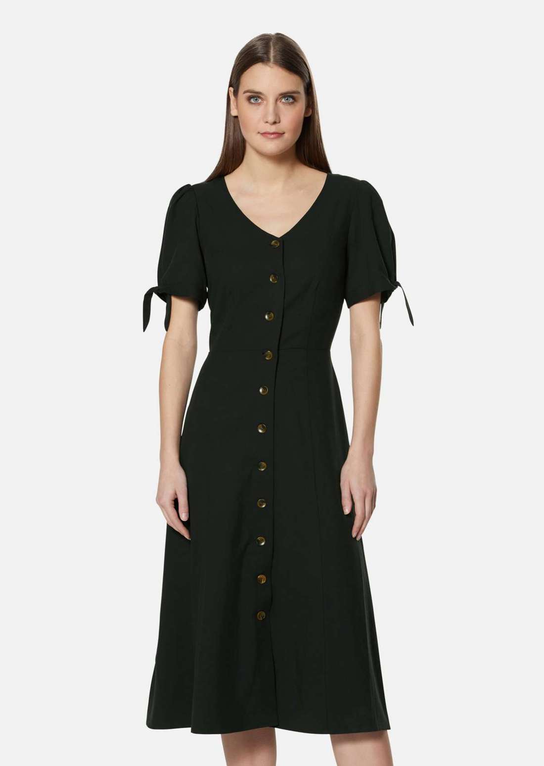 Платье в полрукава с короткими рукавами