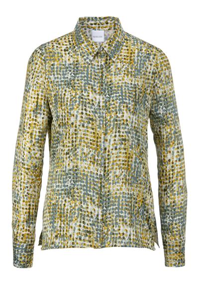 Блузка-рубашка со стилизованным узором в горошек