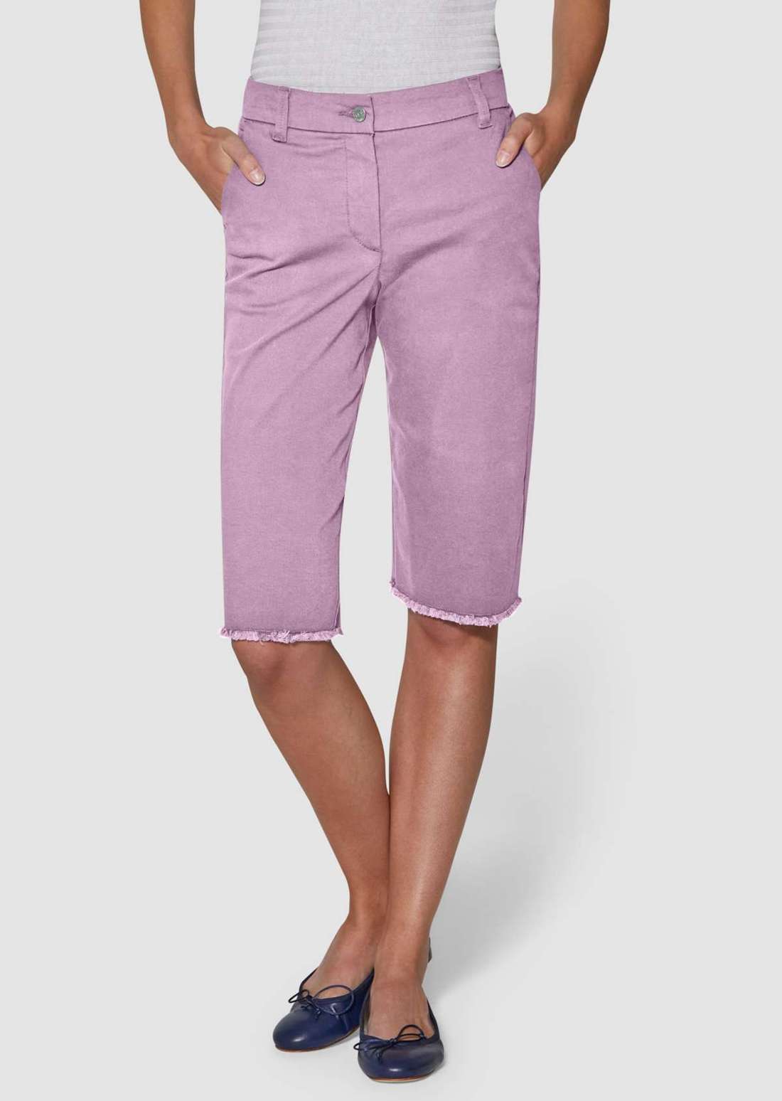 Бермуды с бахромой