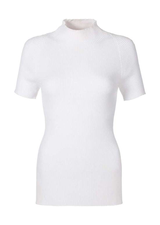 Вязаный свитер с короткими рукавами