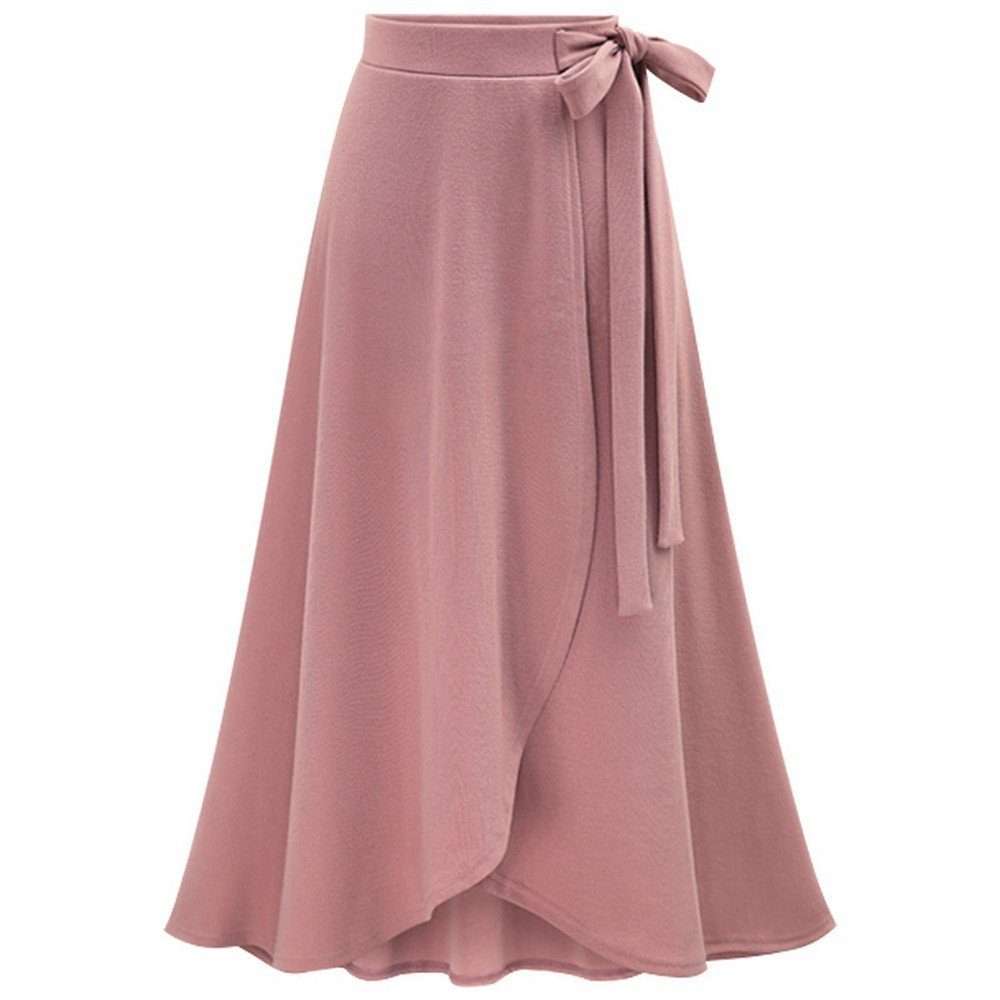 Юбка-трапеция, женская юбка, винтажная юбка длиной до колена с завышенной талией