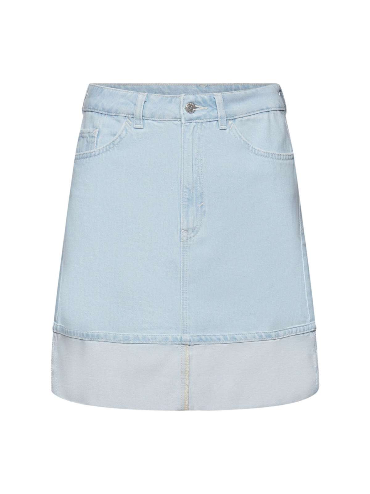Джинсовая юбка джинсовое мини со средней высотой талии