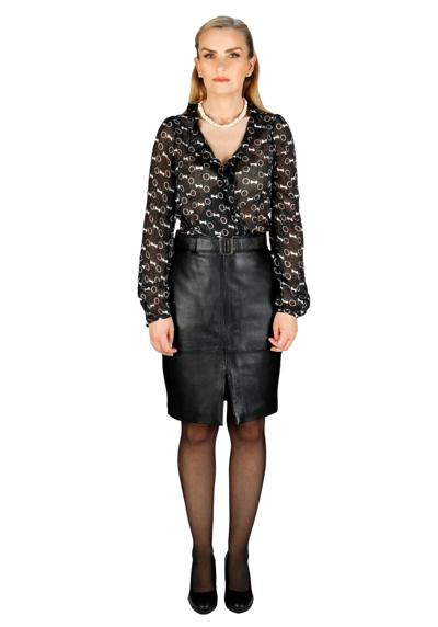 Кожаная юбка Кожаная юбка-карандаш Slanciato: Элегантная притягивающая взгляд натуральная кожа наппа ягненка