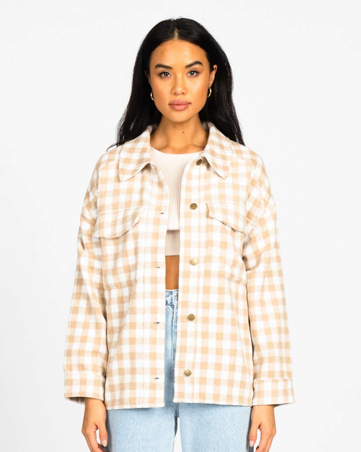 Куртка-рубашка CHECKED OUT OVERSIZED SHIRT