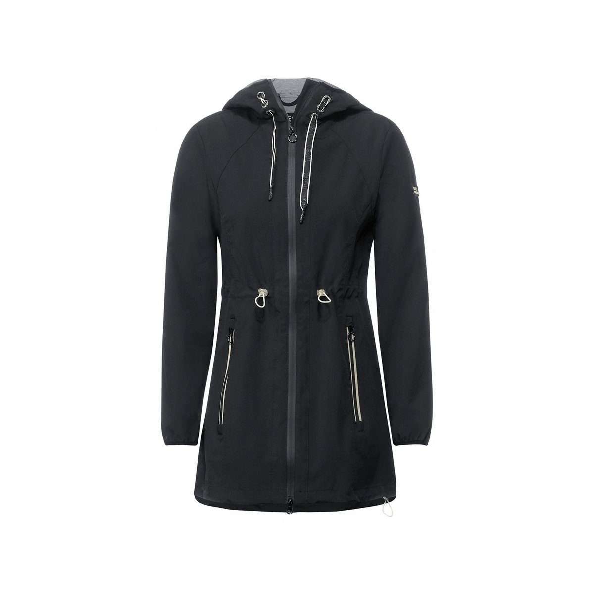 Короткое пальто из софтшелла черного цвета (1 предмет) на кулиске