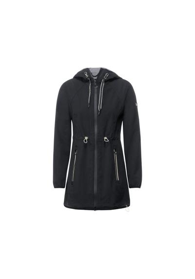 Короткое пальто из софтшелла черного цвета (1 предмет) на кулиске