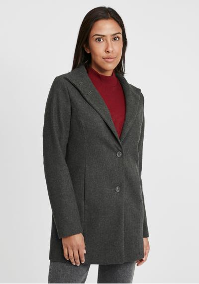 Шерстяное пальто OXHermy шерстяное пальто с высоким воротником