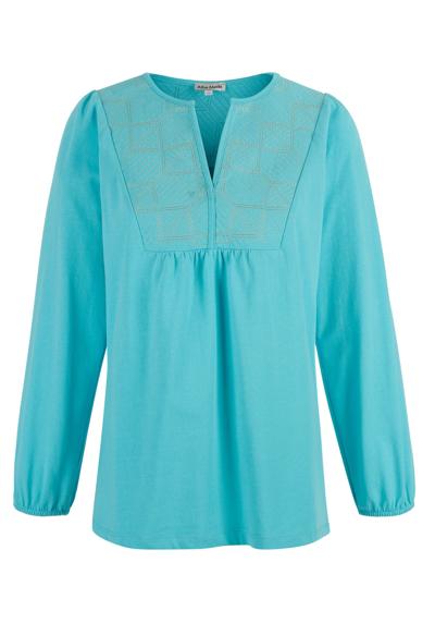 Блуза-туника с графической вышивкой