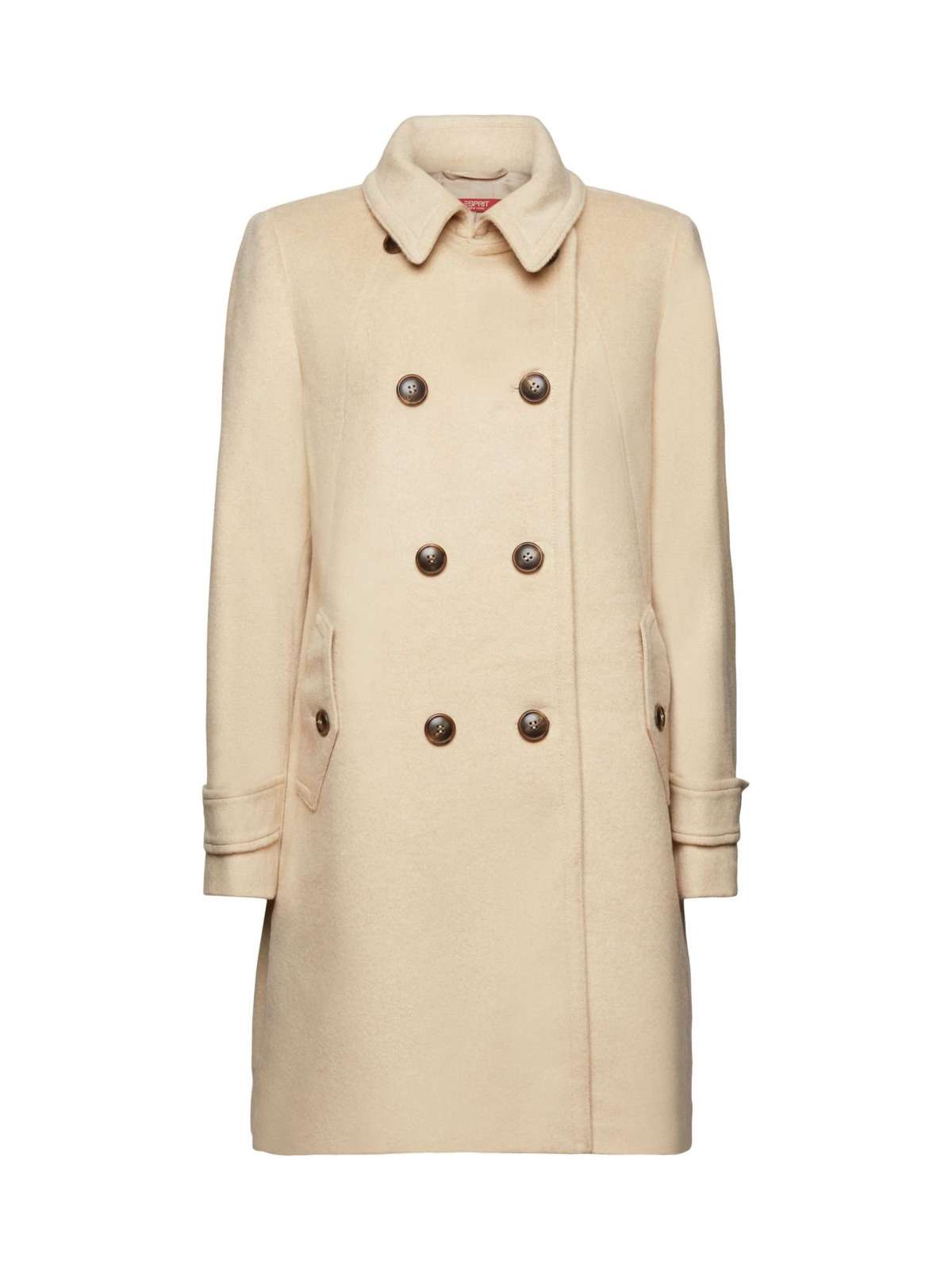 Пальто из переработанной шерсти: пальто из смеси шерсти с кашемиром.