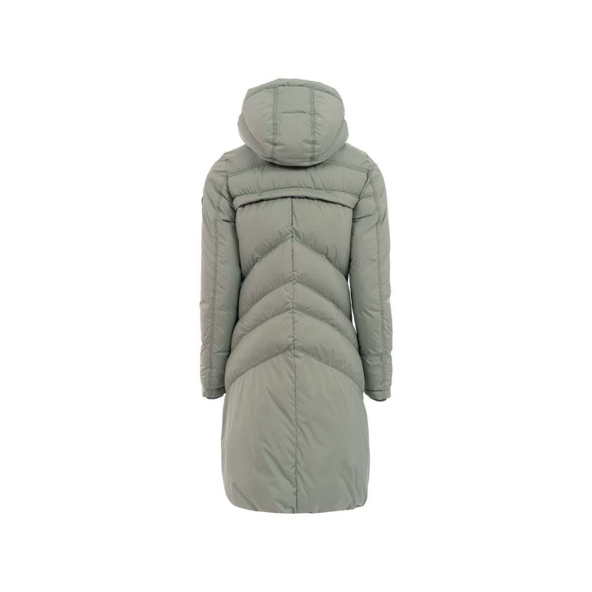 Стеганое пальто мятно-зеленого стандартного кроя (1 шт.)