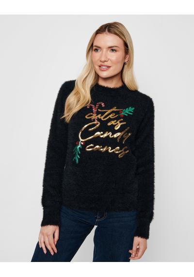 Рождественский свитер, конфеты-трости