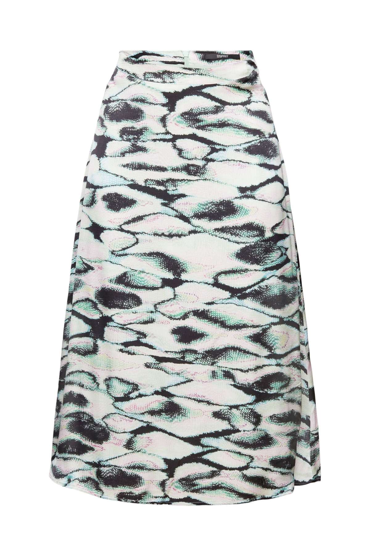 Юбка миди Collection, атласная юбка с принтом по всей поверхности