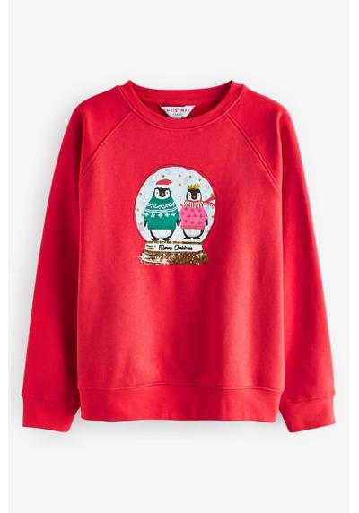 Свитшот Рождественский свитер с пайетками Пингвин Снежный шар (1 шт.)