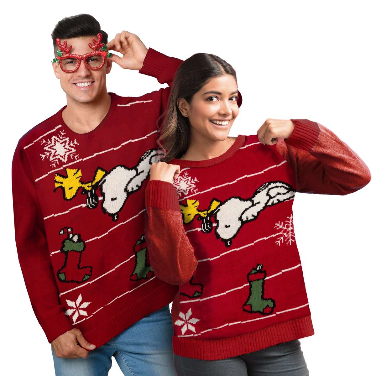 Рождественский свитер The Peanuts Winter Sweater Unisex - Snoopy Red