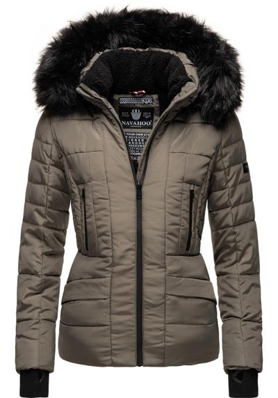 Стеганая куртка Adele, качественная зимняя куртка с элегантным капюшоном из искусственного меха.