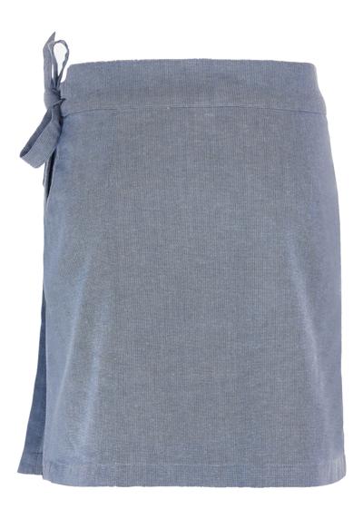 Летняя юбка короткая юбка сплошного шлейфа с карманами
