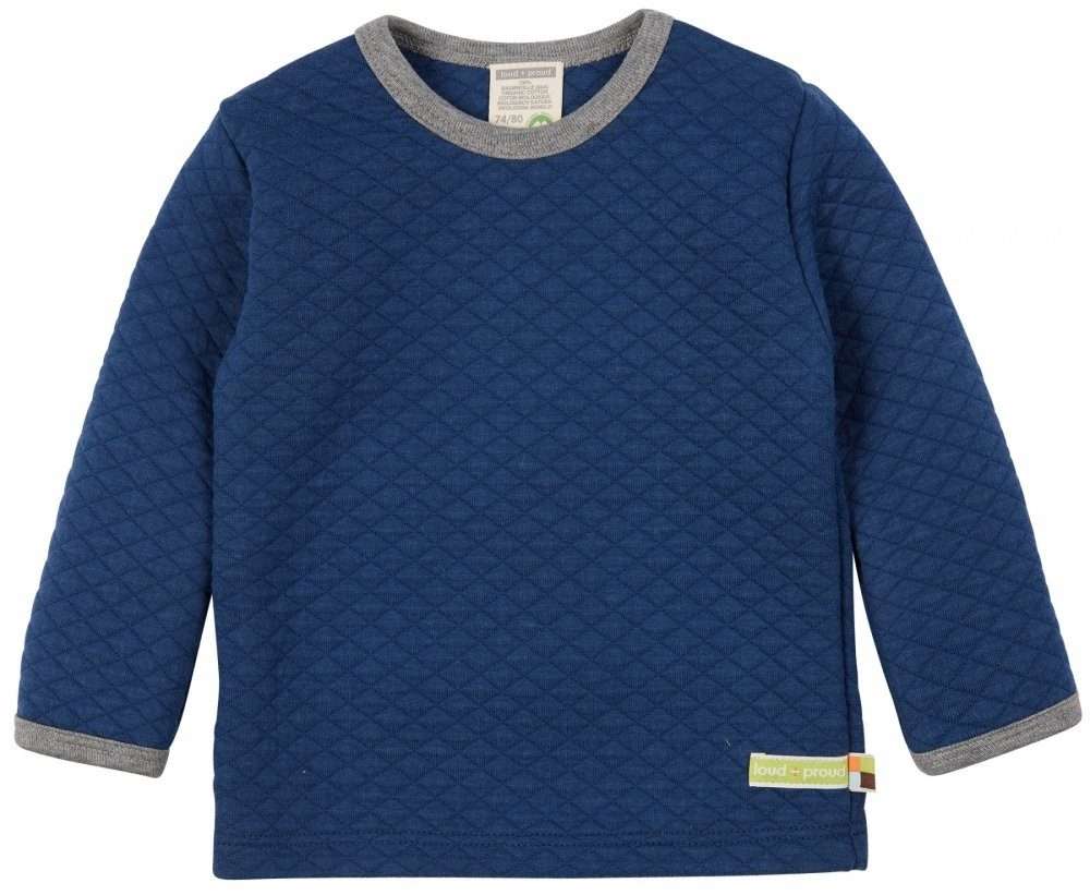 Комбинезон L-Shirt Padded Knit Рубашка ультрамарина из двусторонней ткани с легкой набивкой в ромбовидном узоре