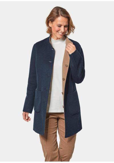 Короткое пальто Высококачественное двустороннее пальто со сложной обработкой краев.