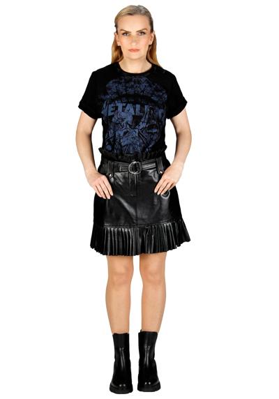 Кожаная юбка Плиссированная юбка Rivolta из натуральной кожи: рокерский стиль для бунтарского очарования плиссе