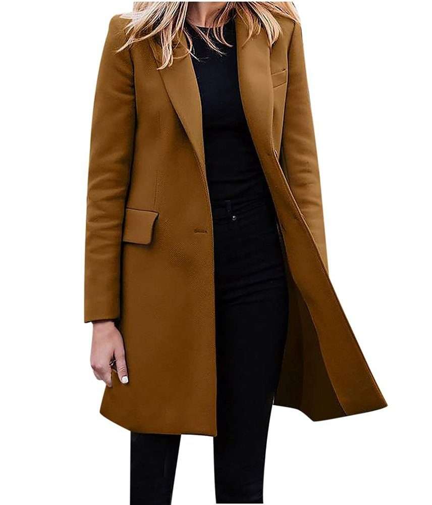 Тренч зимнее утолщенное зимнее пальто женское шерстяное пальто шерстяное пальто с длинным рукавом