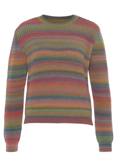 Градиентный вязаный свитер