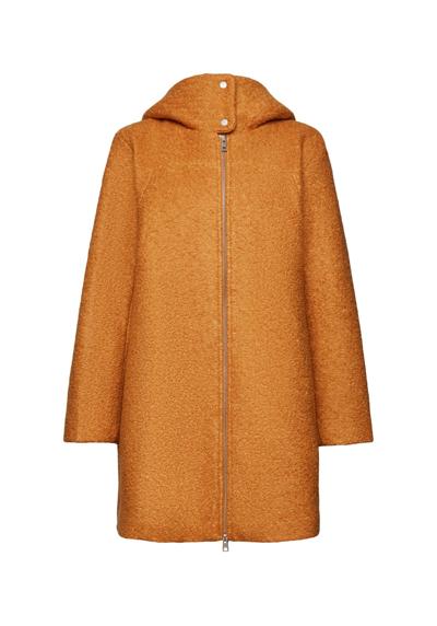 Шерстяное пальто Пальто букле с капюшоном из смесовой шерсти