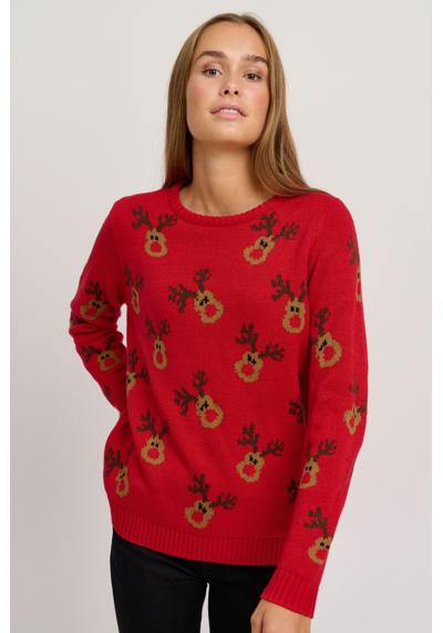 Вязаный свитер OXChristel вязаный свитер с рождественским мотивом