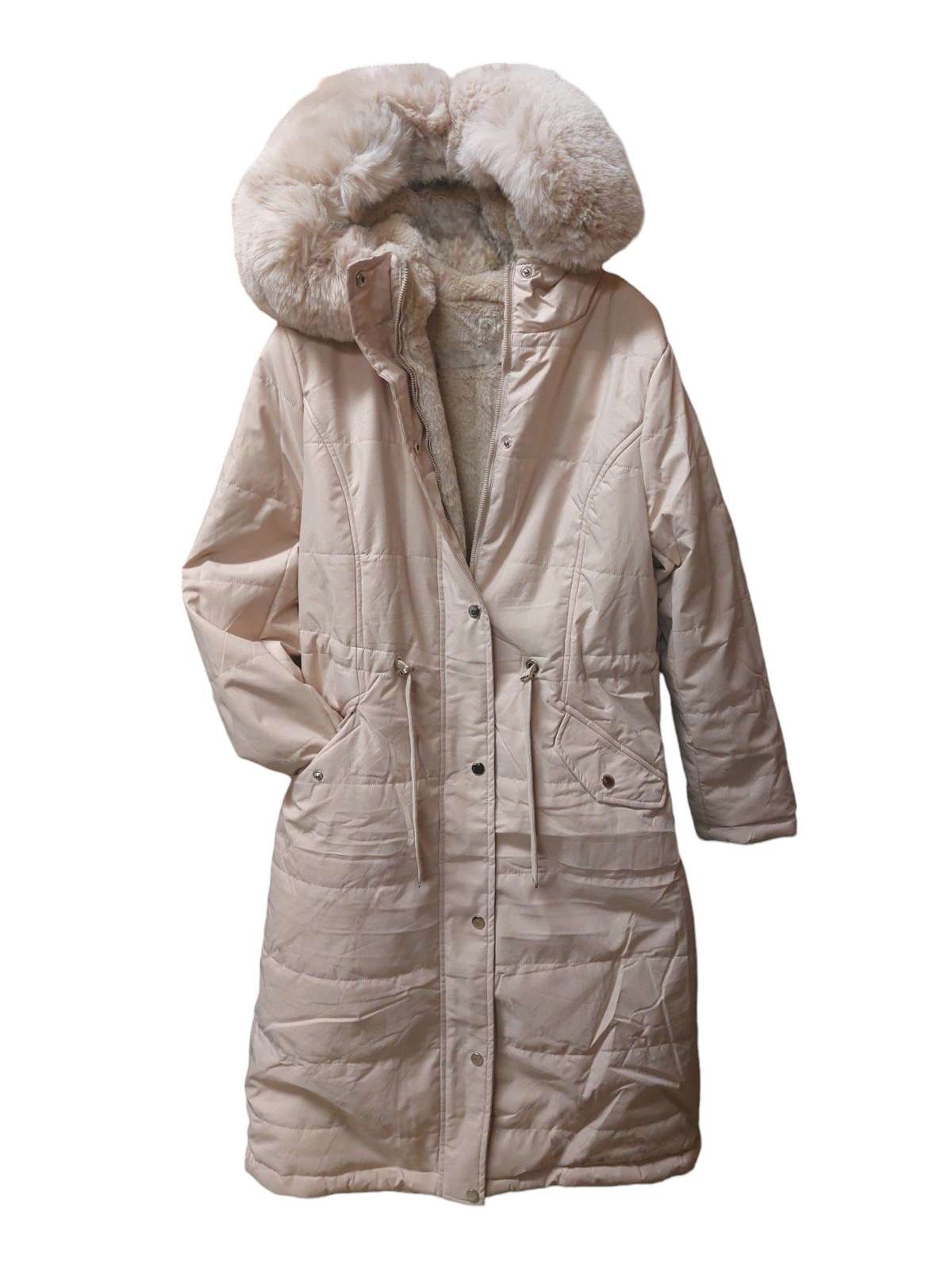 Зимнее пальто, утепленная женская зимняя парка, на полной подкладке, с водоотталкивающим капюшоном.