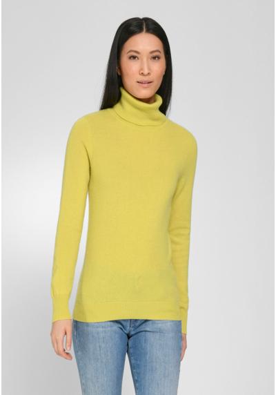 Кашемировый свитер с воротником современного дизайна.