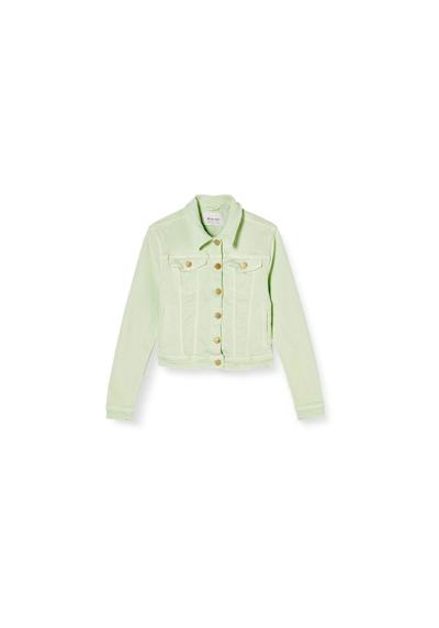 Джинсовая куртка мятно-зеленого стандартного кроя (1 шт)