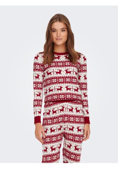 Рождественский свитер ONLXMAS COMFY SNOWFLAKE L/S ПУЛОВЕР KNT