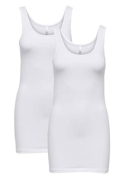 Рубашка Длинная майка, набор из 2 базовых рубашек ONLLIVE (2 предмета) 4260 в белом цвете-2