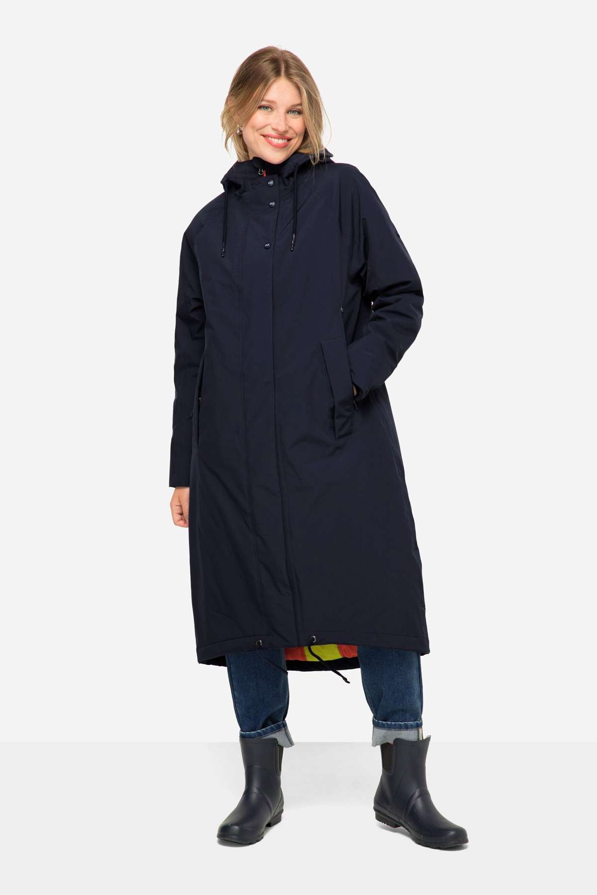 Функциональная куртка, функциональное пальто, капюшон, двусторонняя молния.