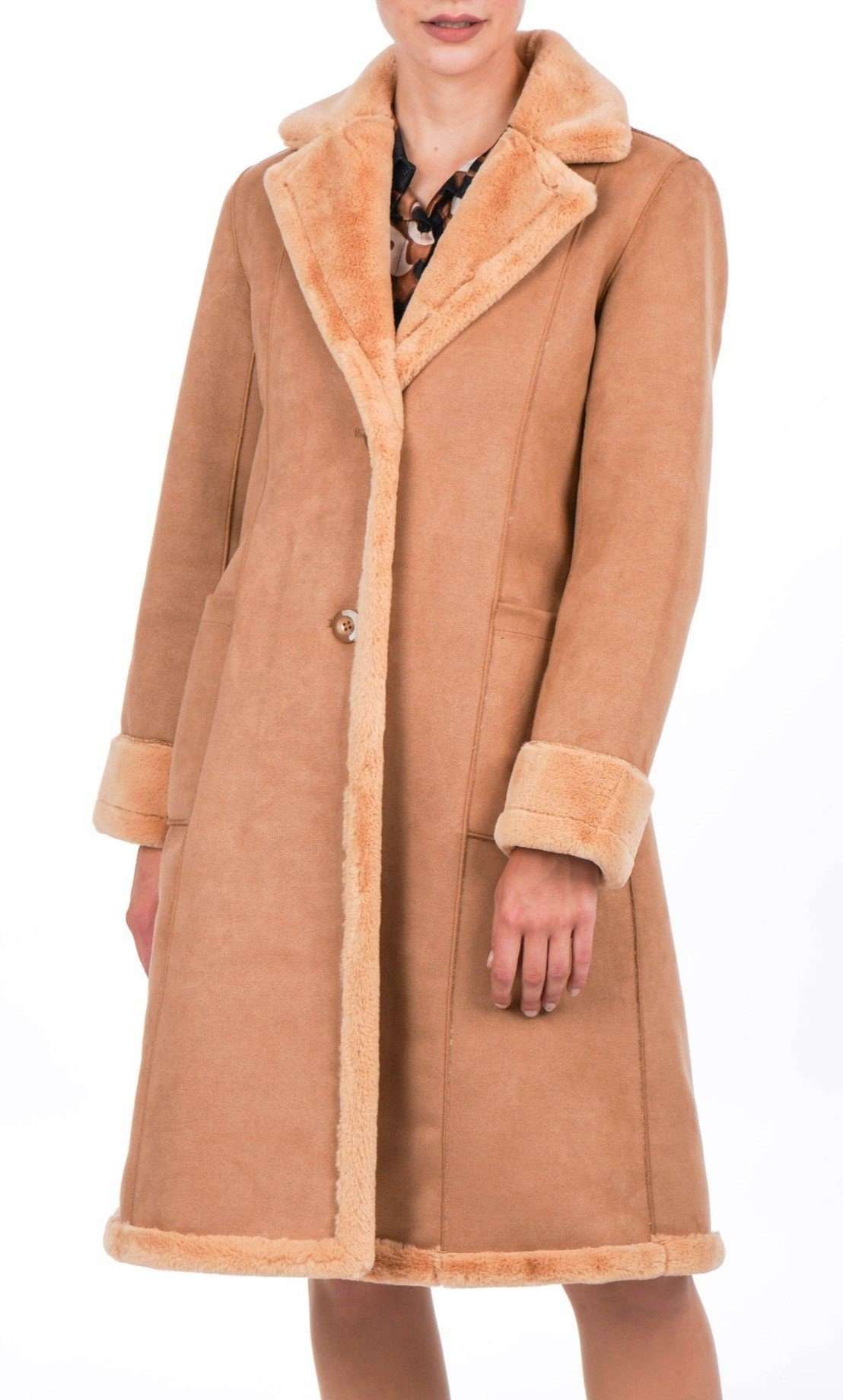 Пальто из искусственного меха, двустороннее пальто