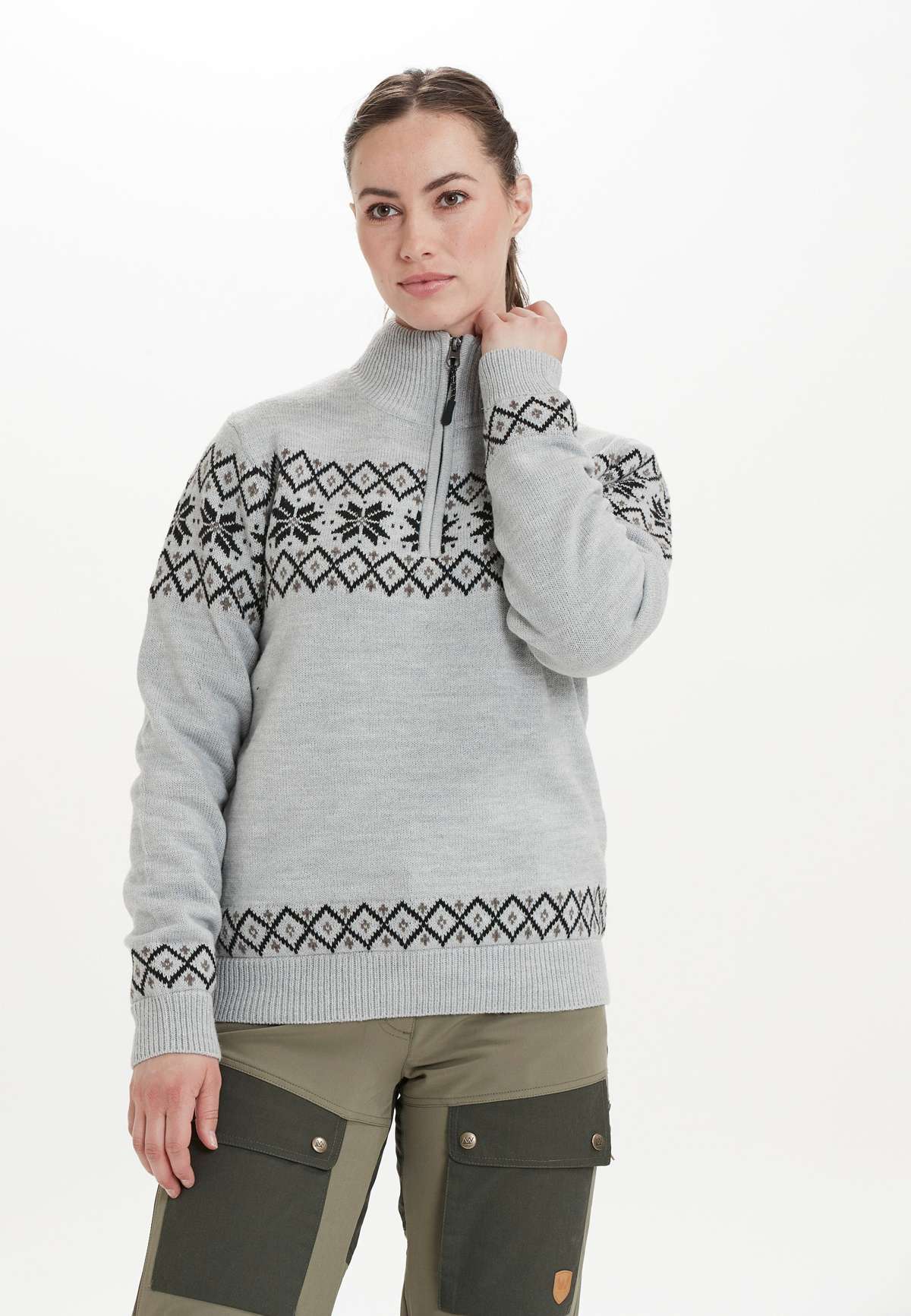 Вязаный свитер Payton с элегантным норвежским узором