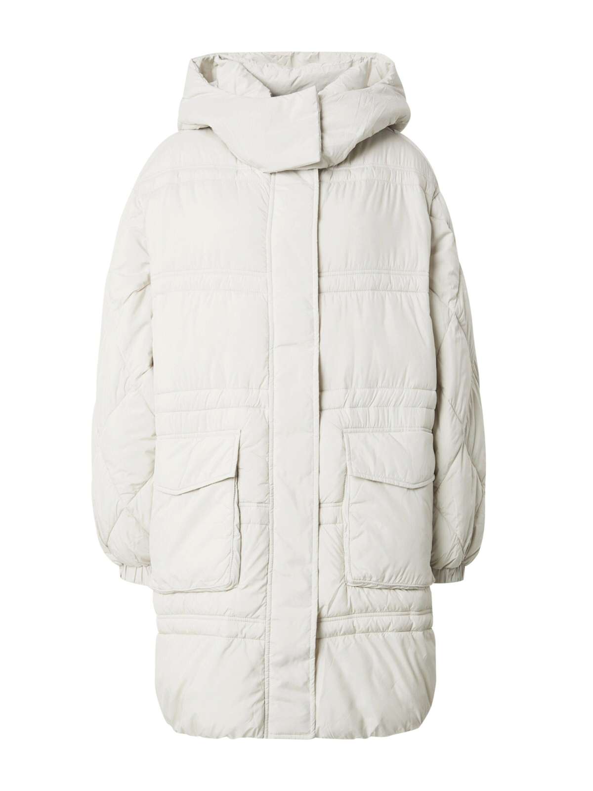 edc by стеганое пальто из переработанного сырья: стеганое пальто с капюшоном