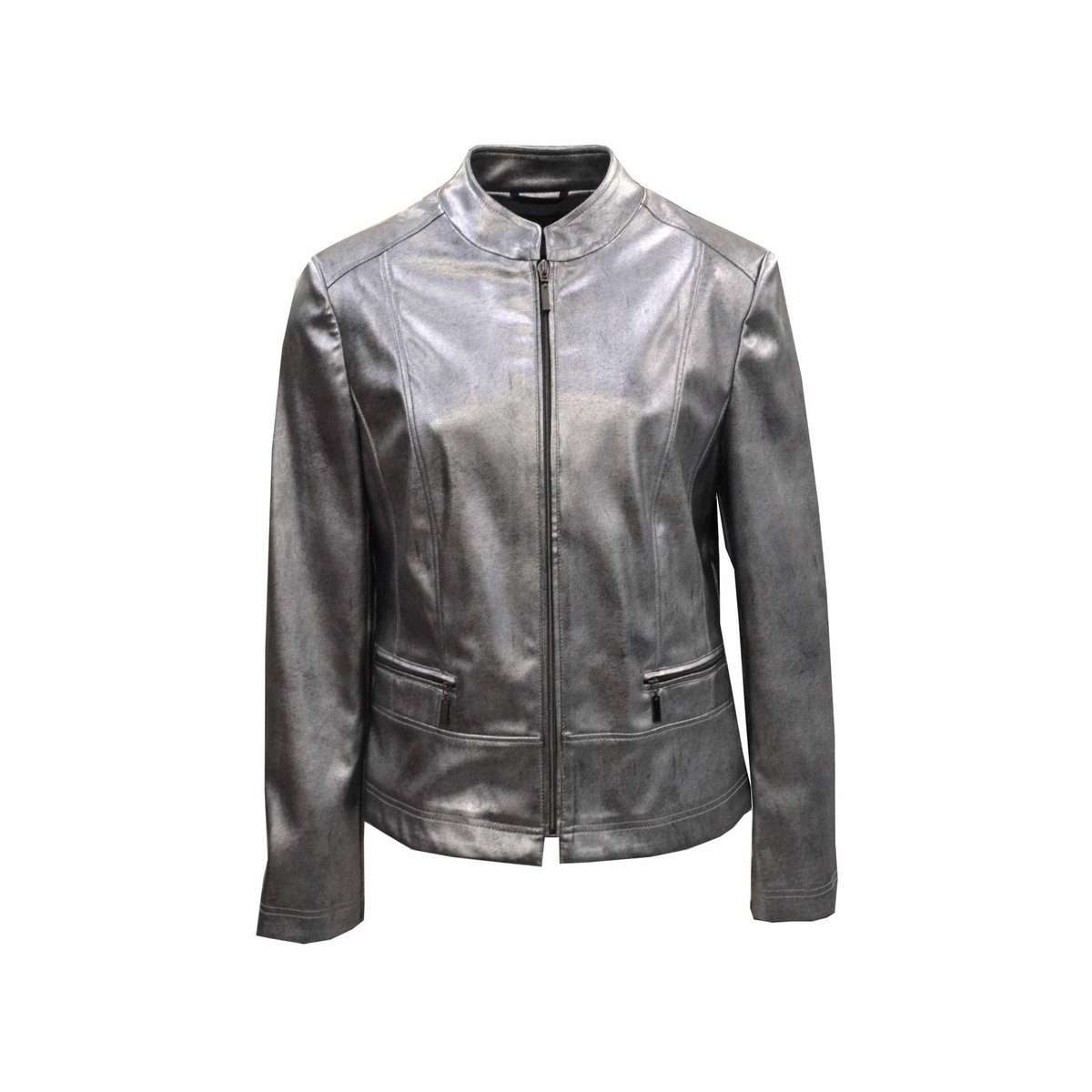 Кожаная куртка серебро (1 шт)