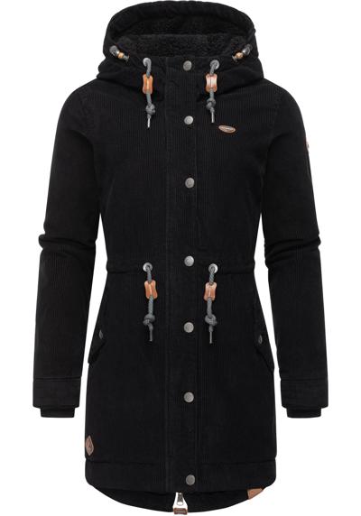 Зимняя куртка Canny Corduroy стильное женское вельветовое пальто с капюшоном