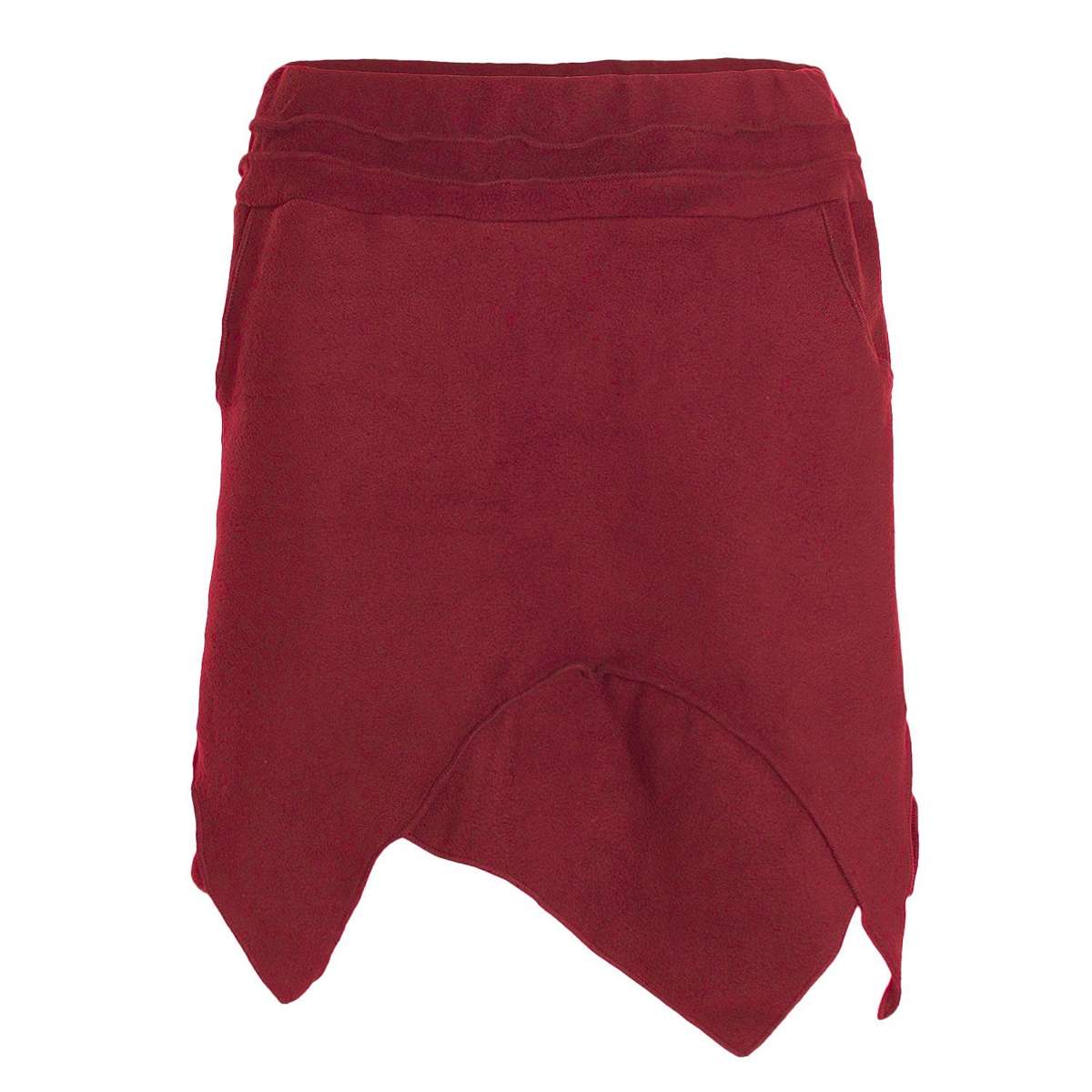 Остроконечная юбка термоюбка теплая женская зимняя юбка короткая заостренная юбка из ЭКО флиса хиппи