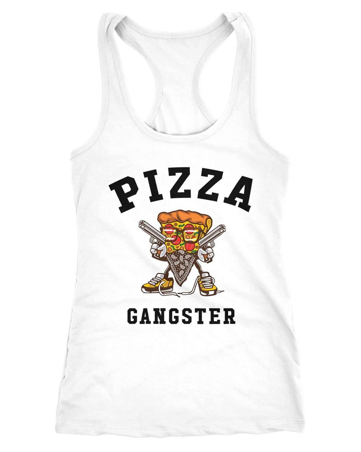 Майка женская безрукавка Pizza Gangster Racerback ®