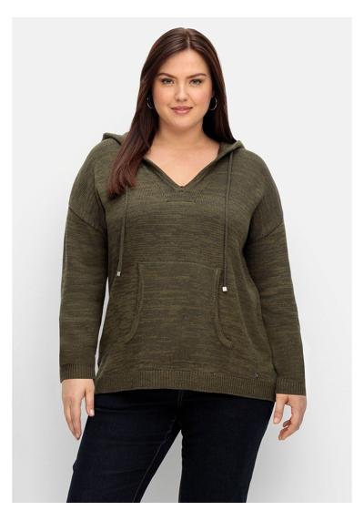 Вязаный свитер больших размеров с содержанием кашемира.