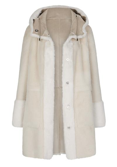Зимнее пальто MS-Lili, длинное и короткое двустороннее пальто из искусственного меха с капюшоном