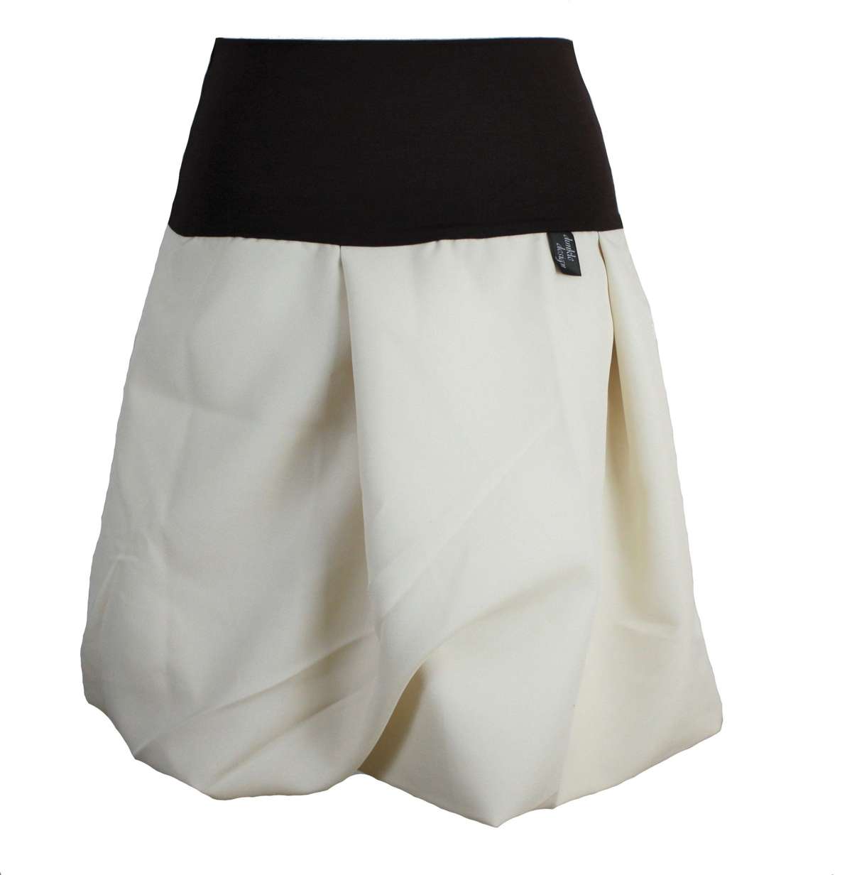 Летняя юбка А-силуэта с воздушным шаром на поясе коричневого или черного цвета, 51 см.