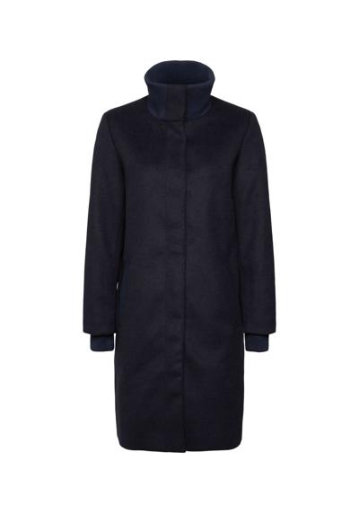 Шерстяное пальто Пальто из смесовой шерсти с отделкой в рубчик