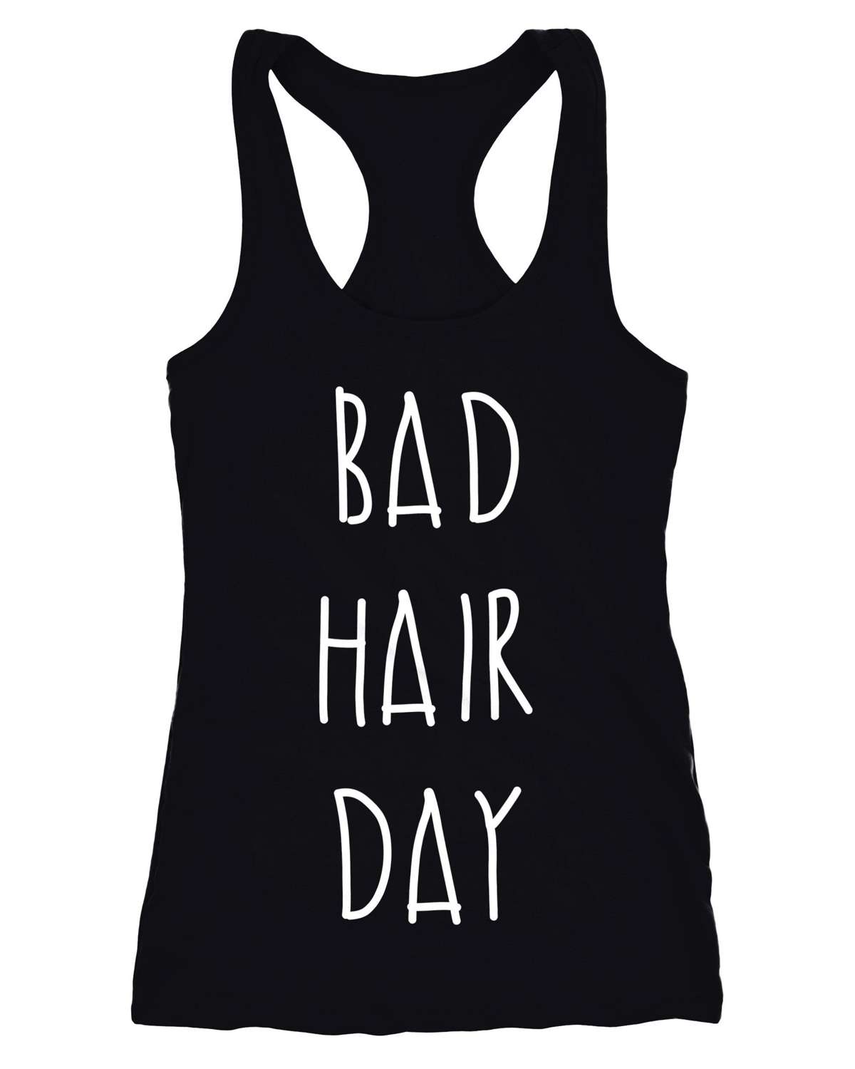 Майка Bad Hair Day безрукавка женская с принтом Racerback ®