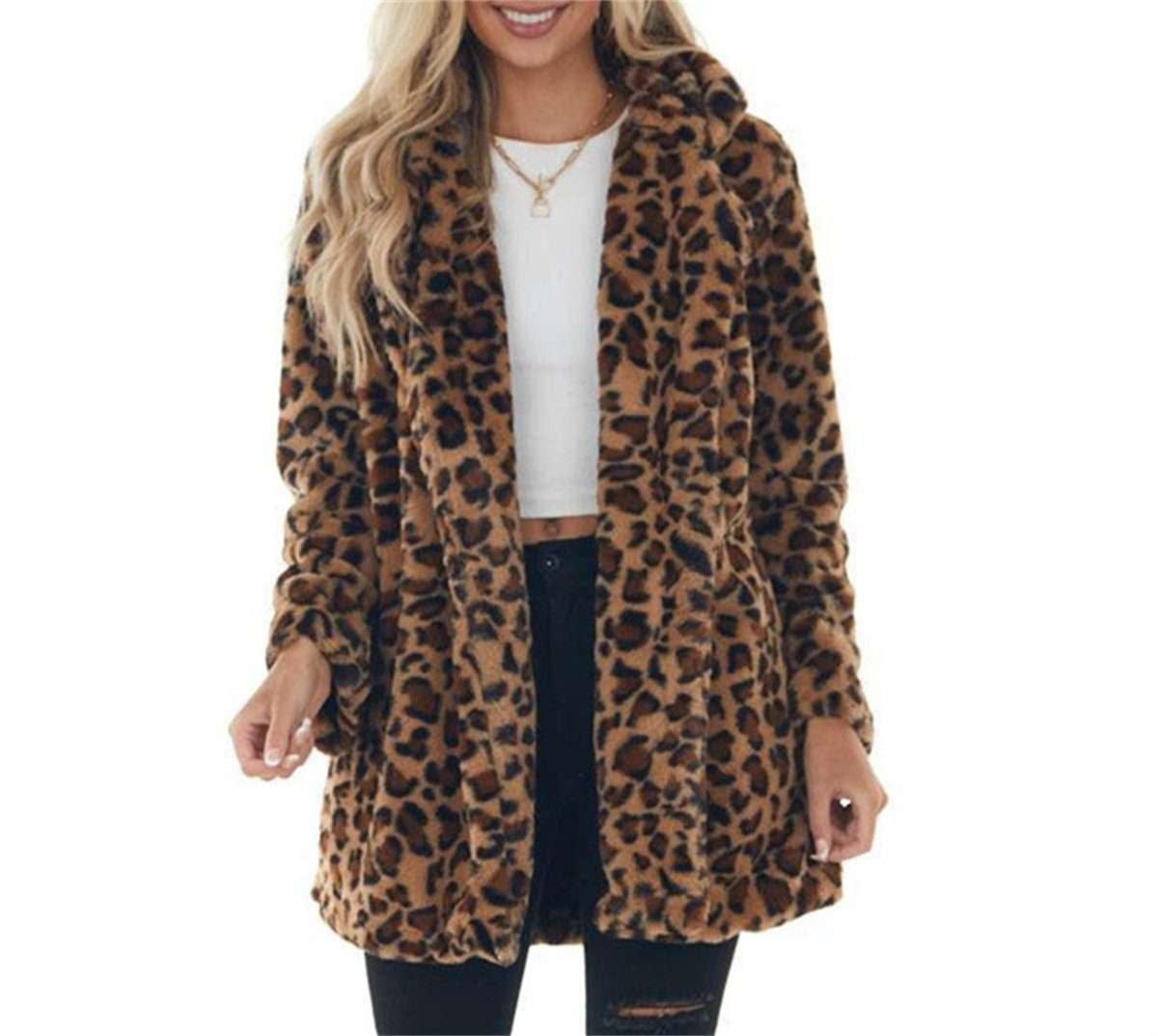 Зимнее пальто женское флисовая куртка с леопардовым принтом весенне-зимняя пуховая куртка женские пальто Leopa