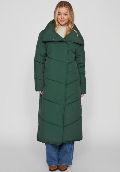 Стеганое пальто VILOUISA PADDED LONG COAT с высоким воротником-стойкой и пуговицей