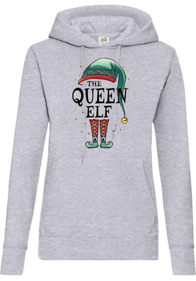 Hoodie Женский свитер с капюшоном The Queen Elf с модным рождественским принтом спереди