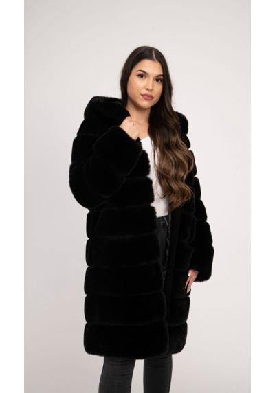 Куртка из искусственного меха, шуба из качественного плетеного меха, зимняя куртка, шуба из искусственного меха с капюшоном.
